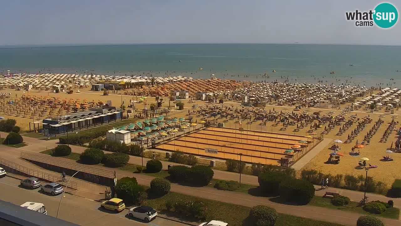 The beach of Bibione webcam – Italy