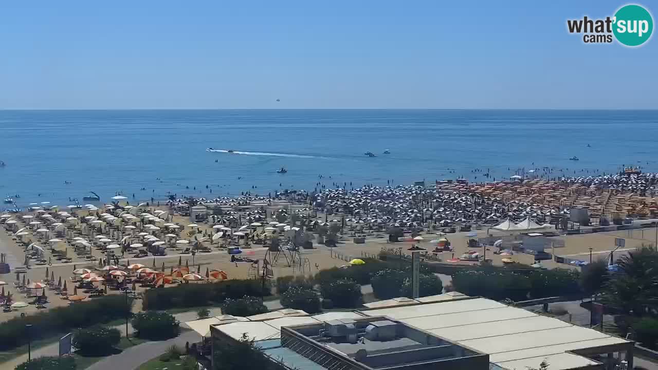 The beach of Bibione webcam – Italy