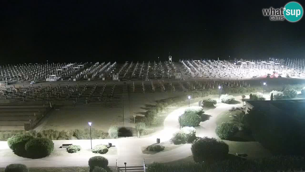 The beach of Bibione webcam – Italy