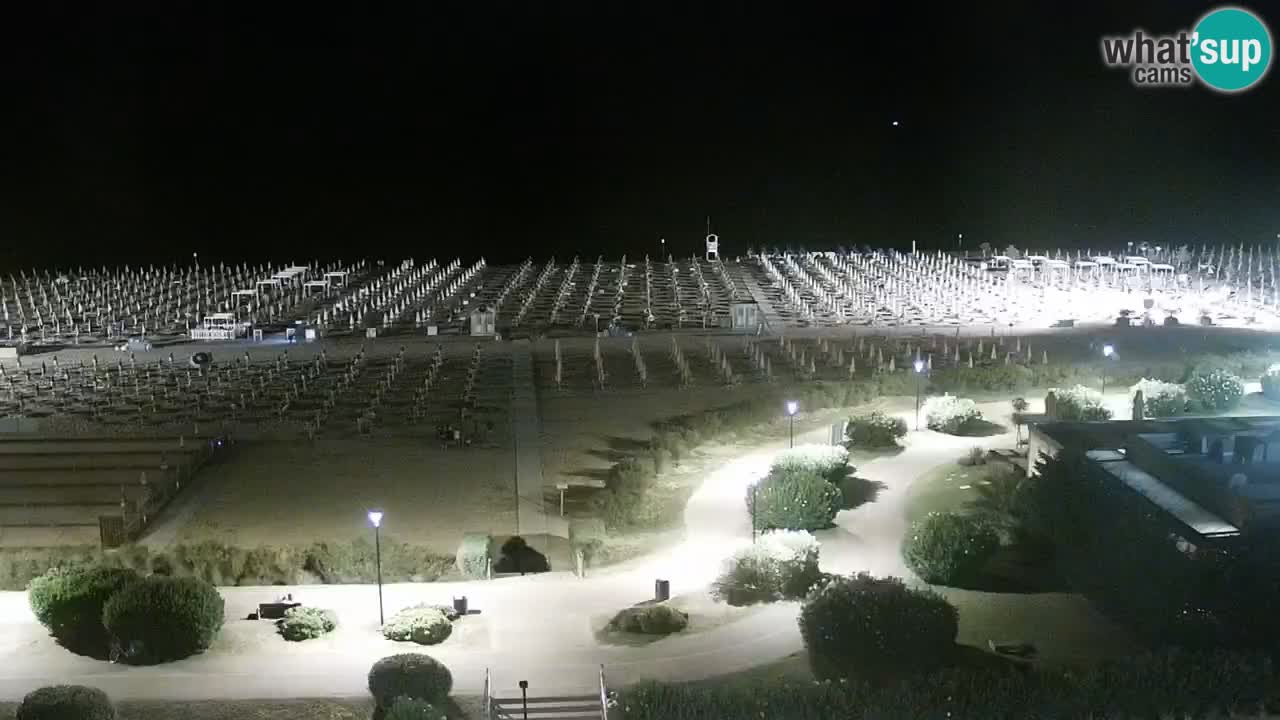 La spiaggia di Bibione webcam live e piazzale Zenit