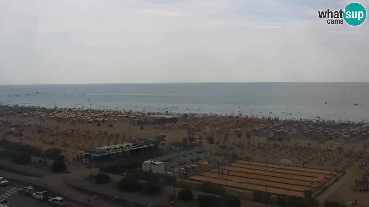 La spiaggia di Bibione webcam live e piazzale Zenit