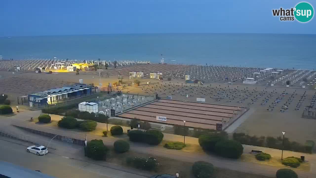 The beach of Bibione webcam – Italy