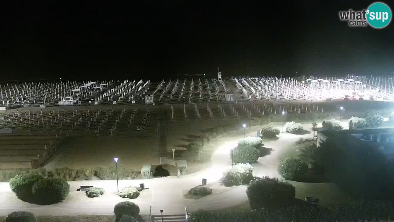 The beach of Bibione webcam – Italy
