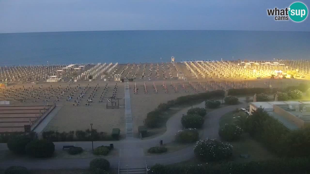 The beach of Bibione webcam – Italy