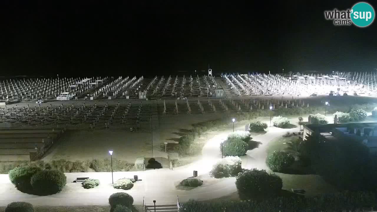 The beach of Bibione webcam – Italy
