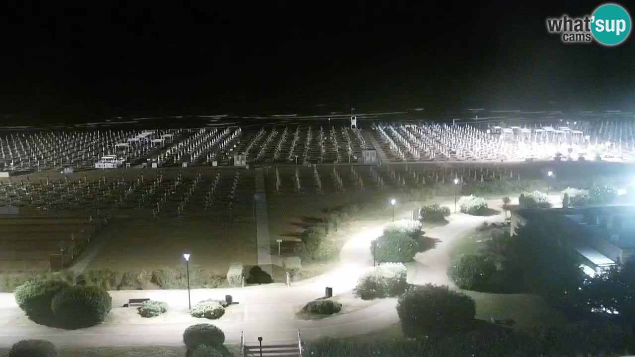 La spiaggia di Bibione webcam live e piazzale Zenit