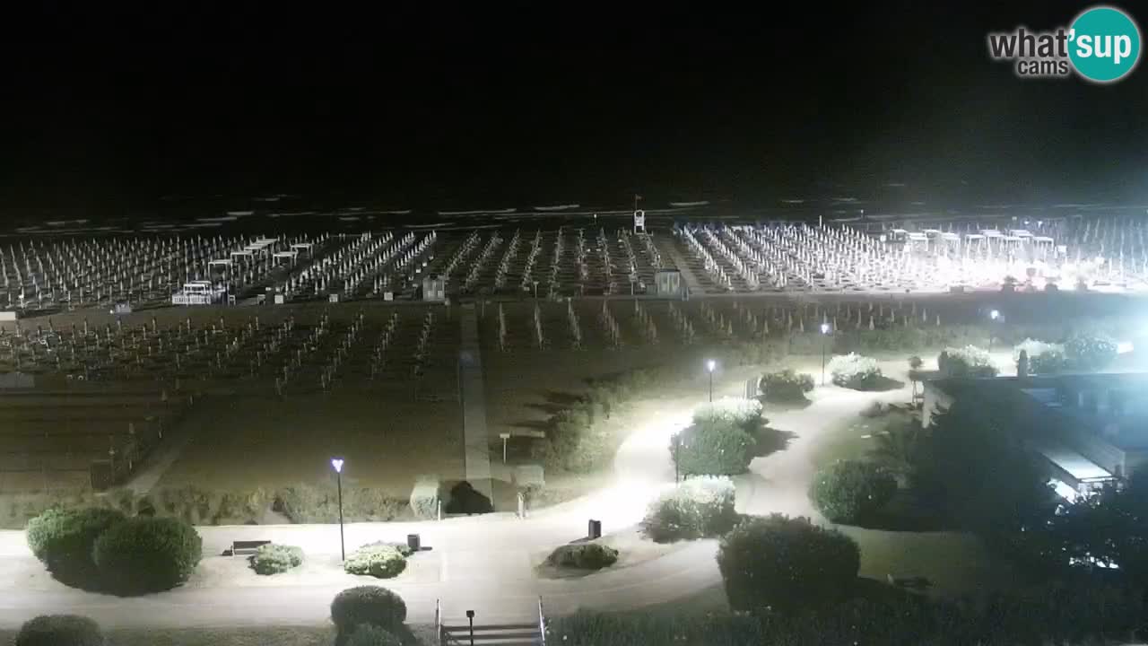 La spiaggia di Bibione webcam live e piazzale Zenit
