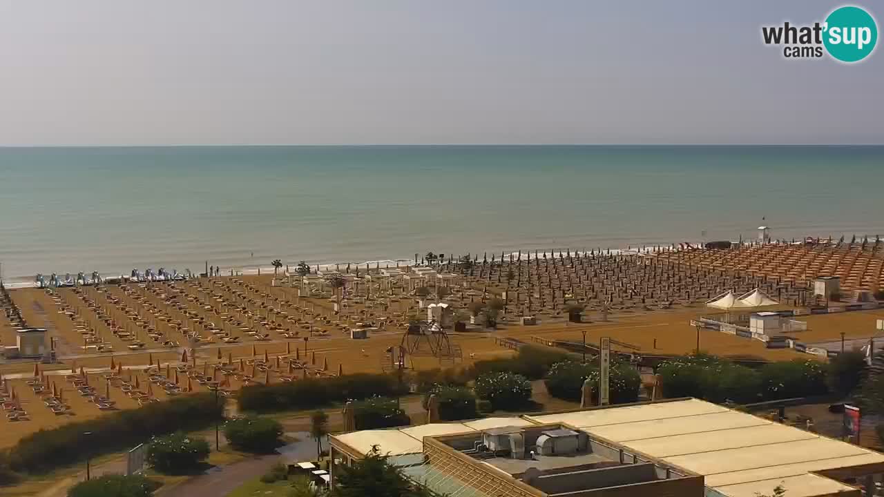 The beach of Bibione webcam – Italy