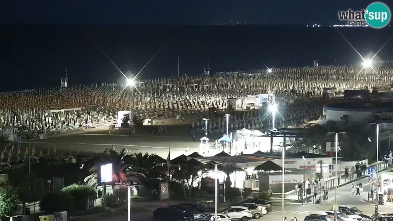 La spiaggia di Bibione webcam live e piazzale Zenit