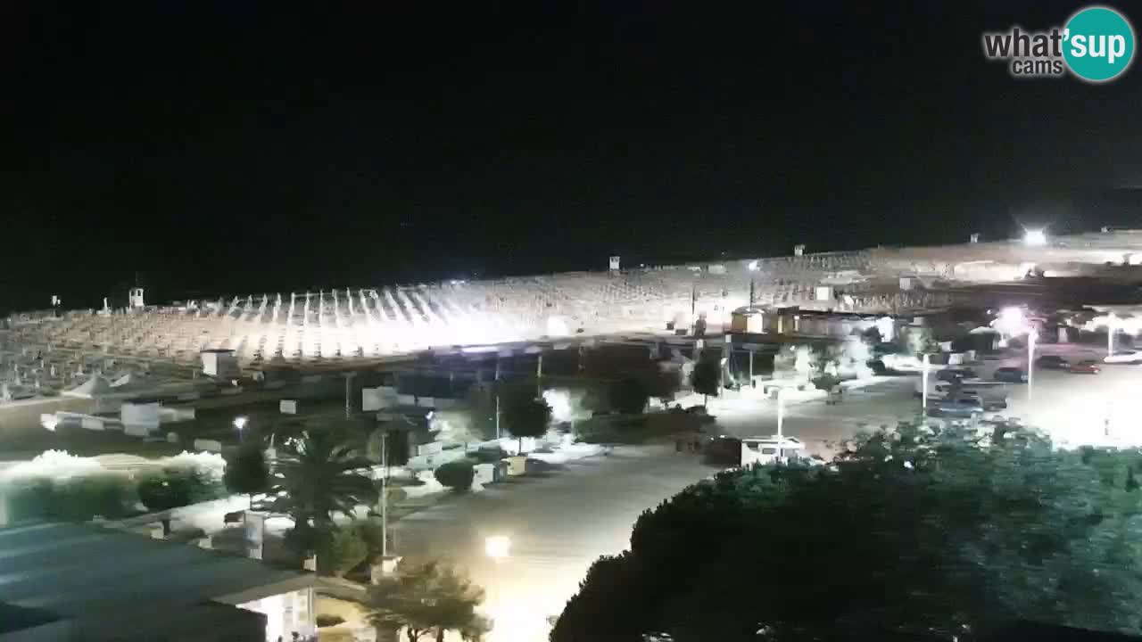 La spiaggia di Bibione webcam live e piazzale Zenit