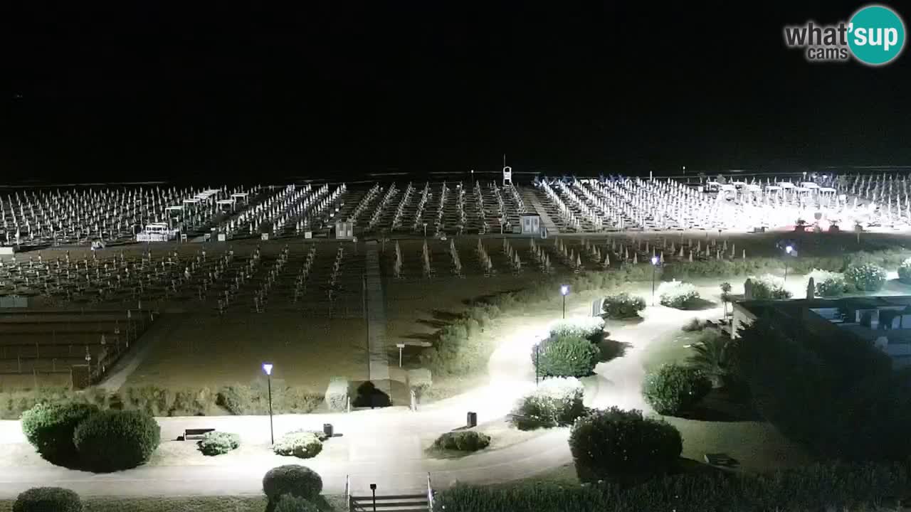 The beach of Bibione webcam – Italy