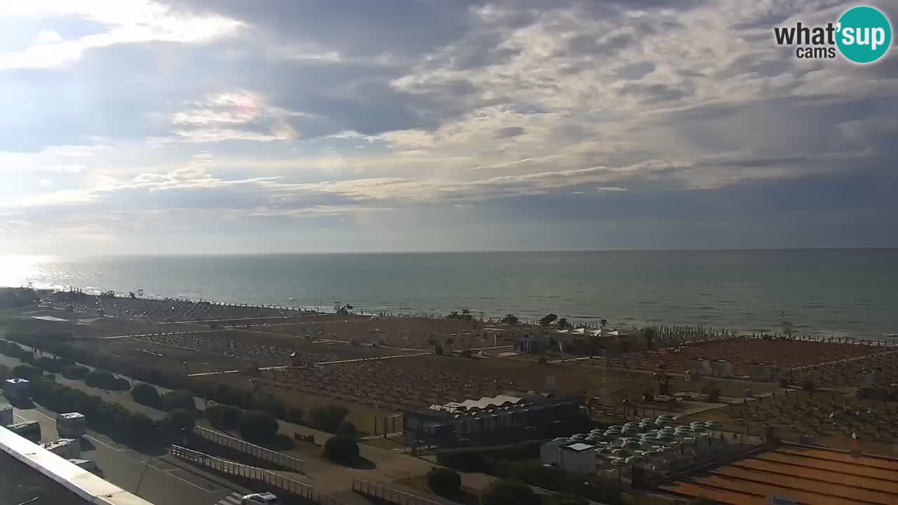 The beach of Bibione webcam – Italy