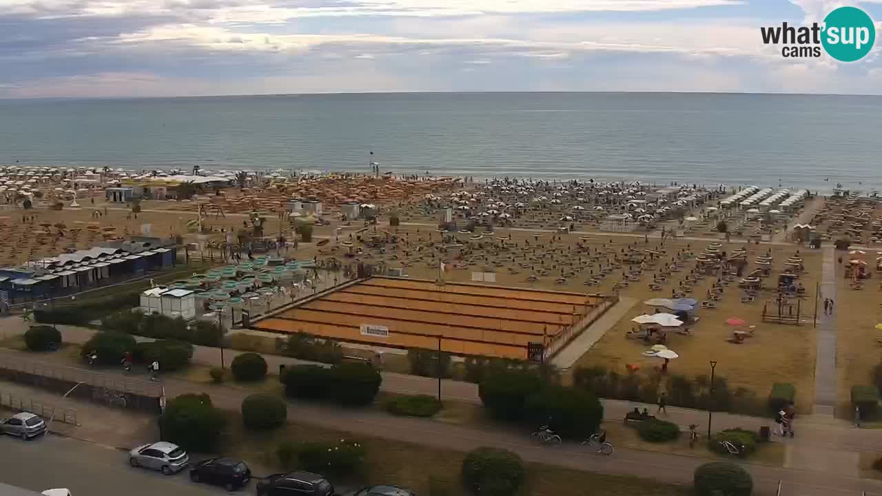 The beach of Bibione webcam – Italy