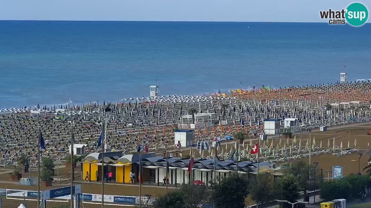 The beach of Bibione webcam – Italy