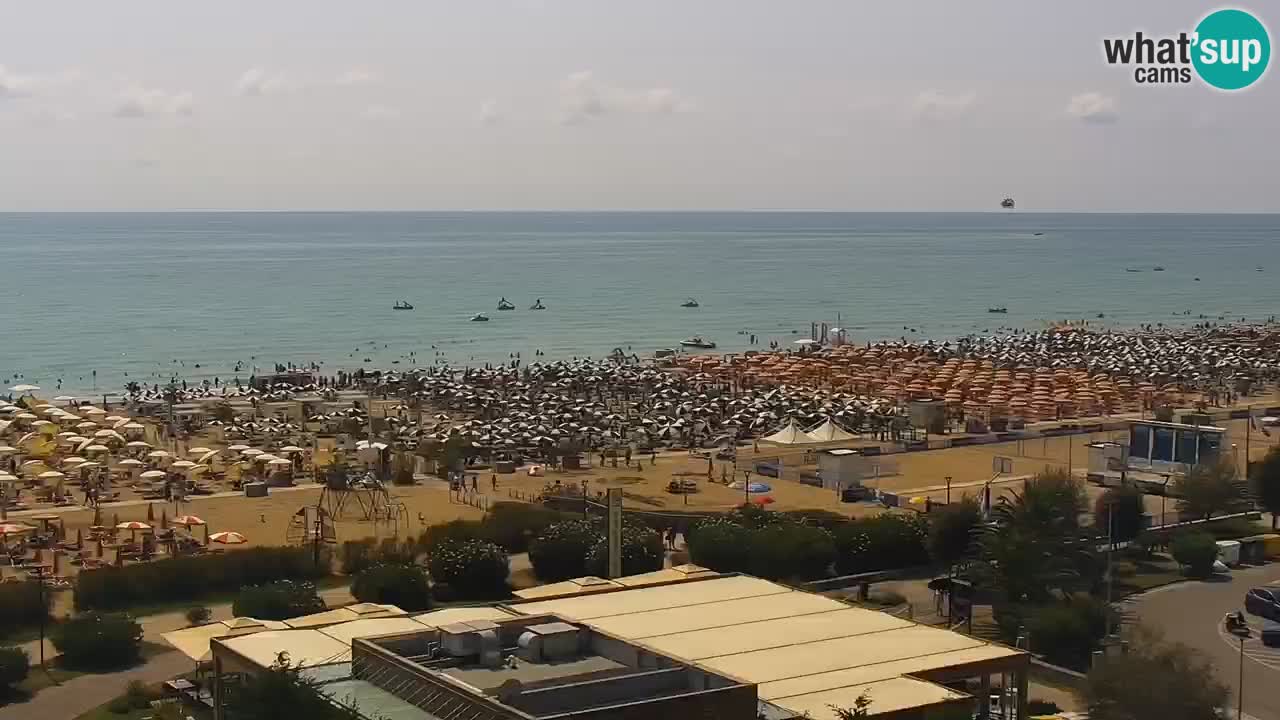 The beach of Bibione webcam – Italy