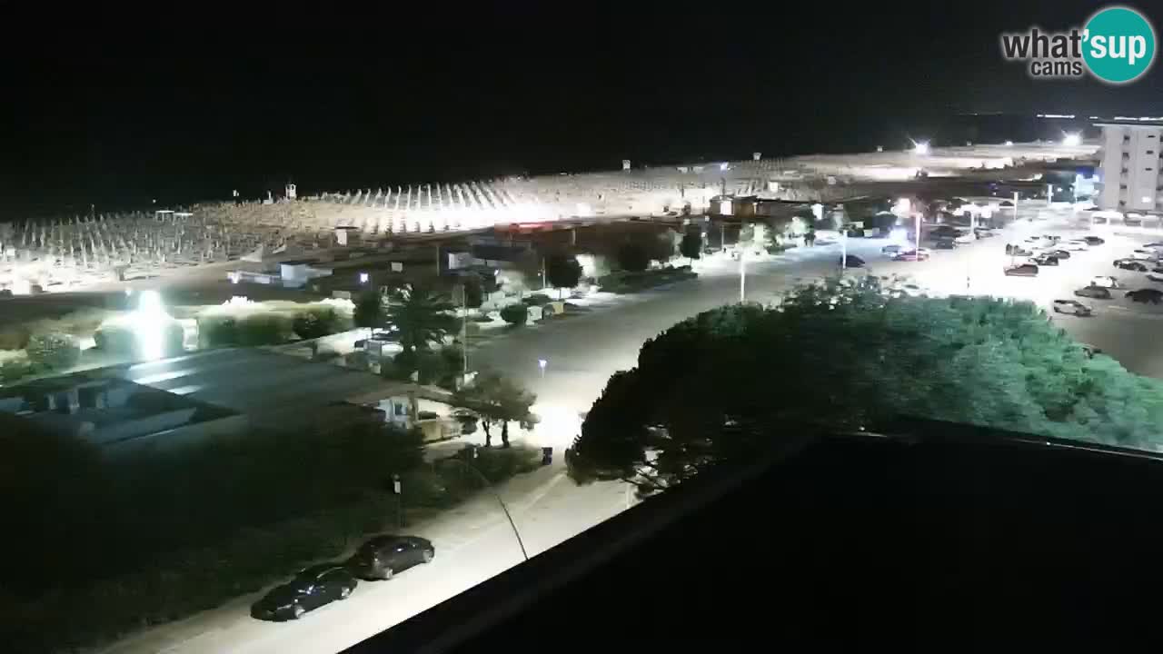La spiaggia di Bibione webcam live e piazzale Zenit