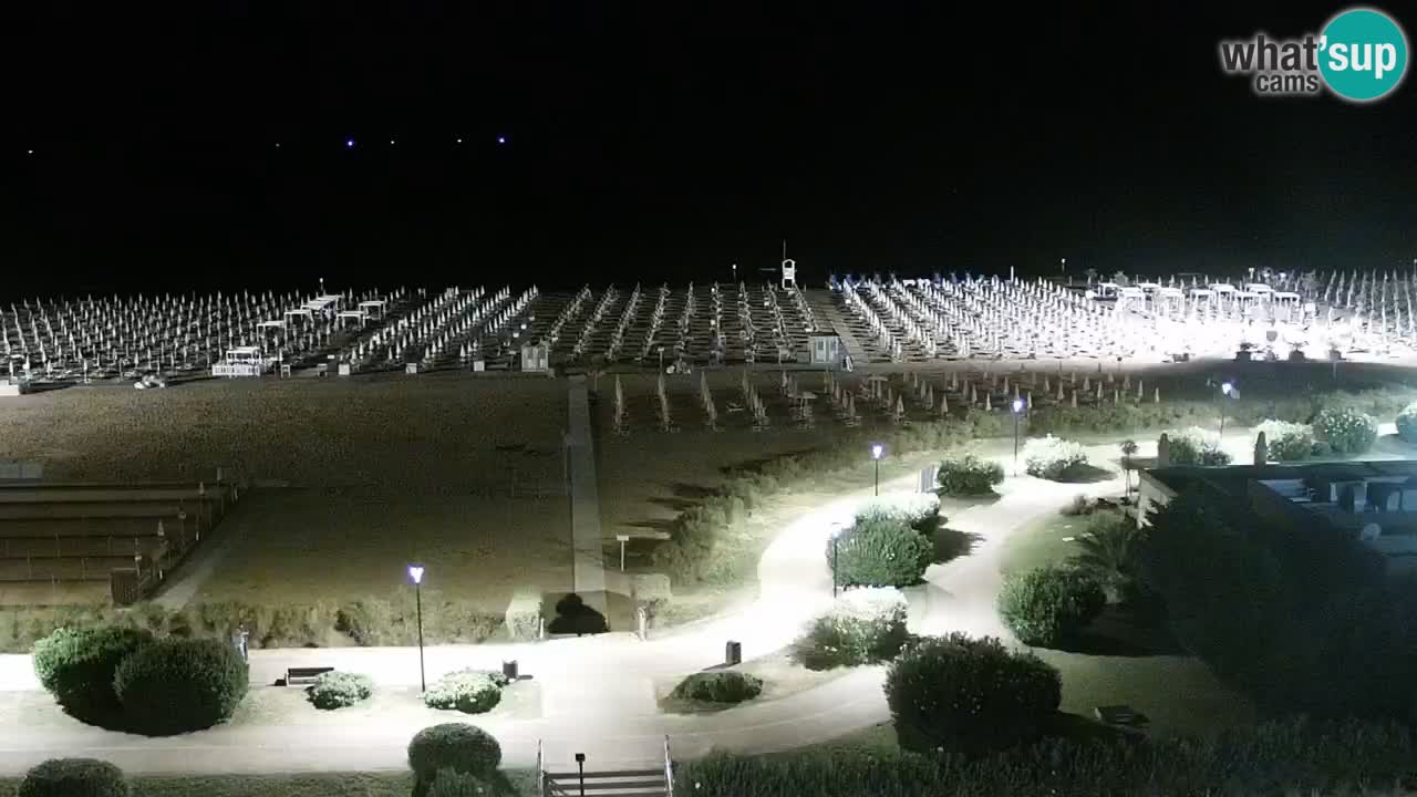 La spiaggia di Bibione webcam live e piazzale Zenit