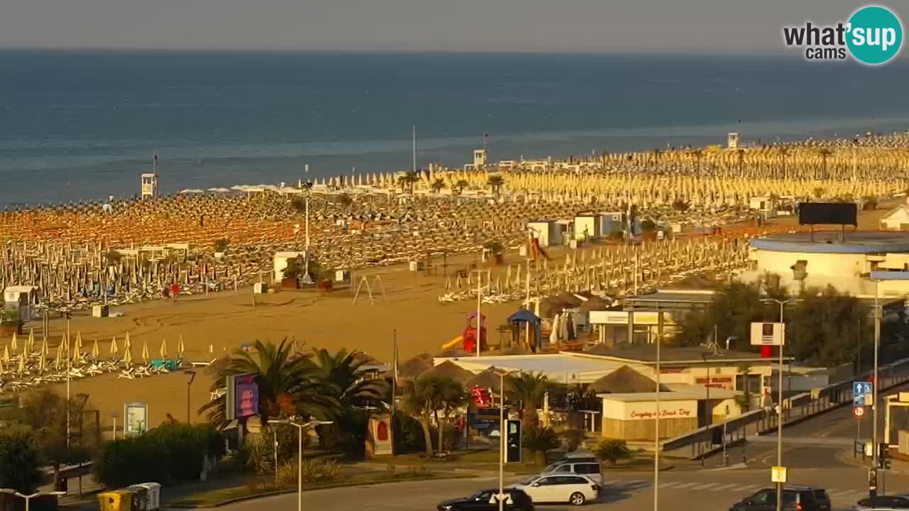 La spiaggia di Bibione webcam live e piazzale Zenit