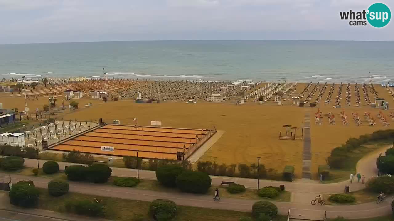 The beach of Bibione webcam – Italy