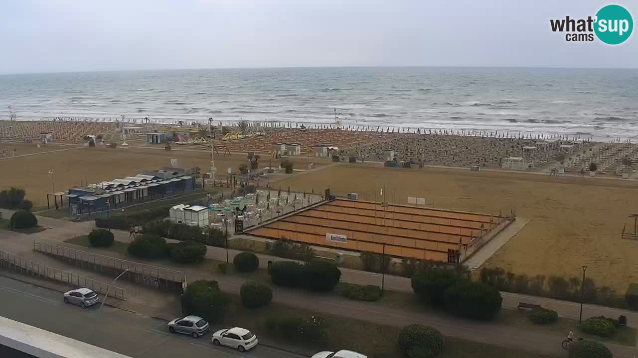 The beach of Bibione webcam – Italy