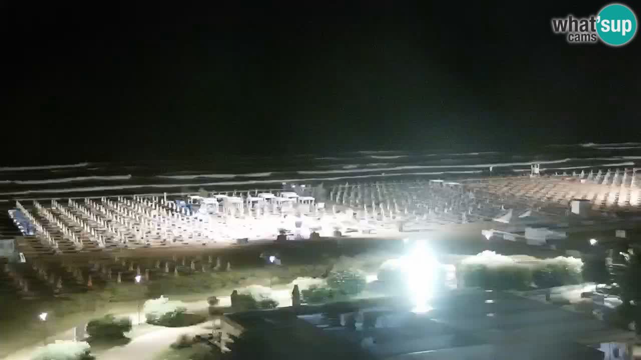 The beach of Bibione webcam – Italy
