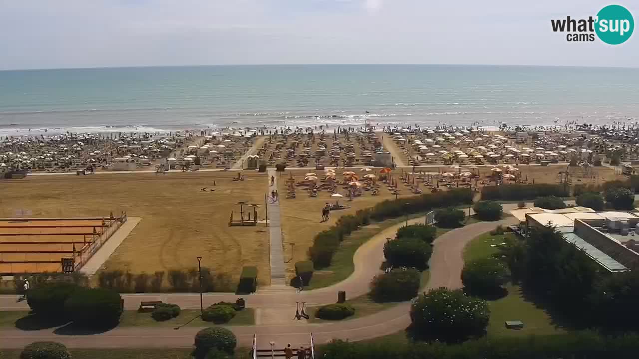 La camera en vivo de la playa de Bibione – Italia