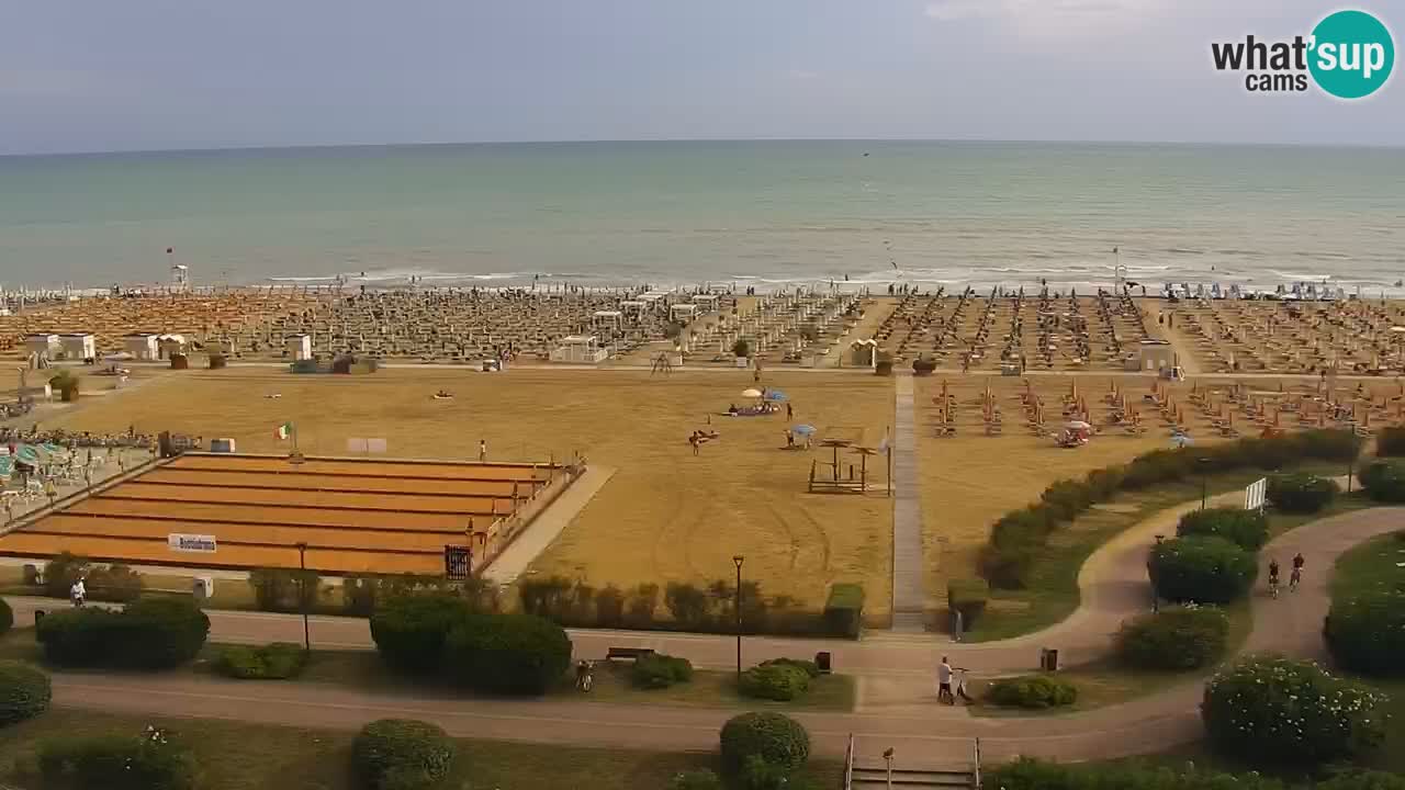 La camera en vivo de la playa de Bibione – Italia