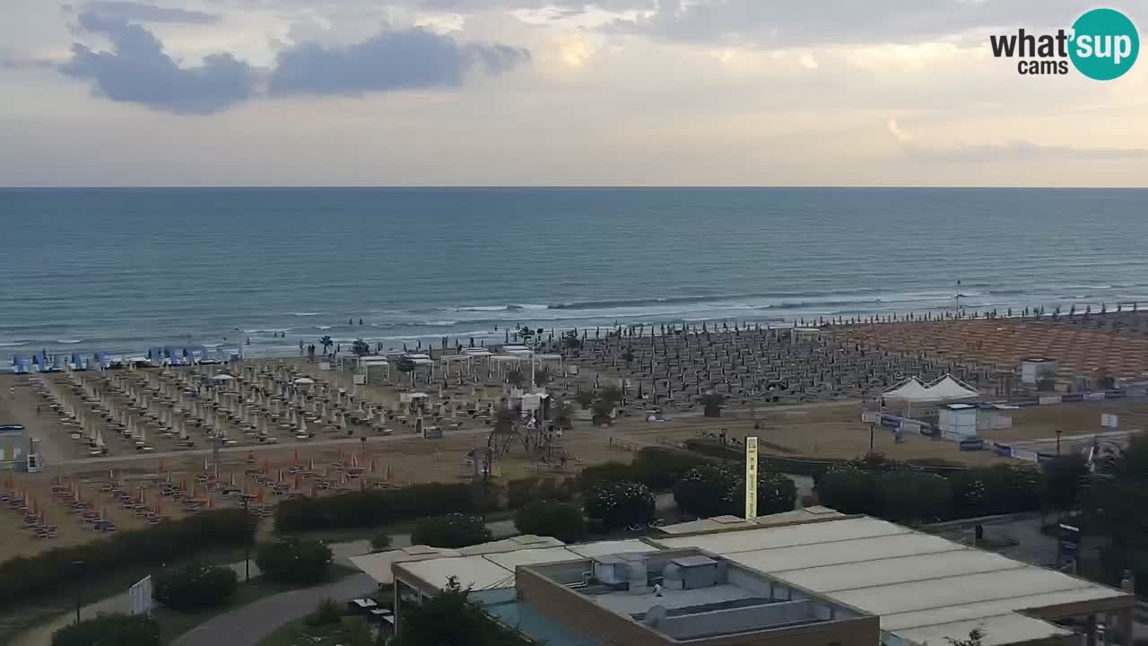 The beach of Bibione webcam – Italy