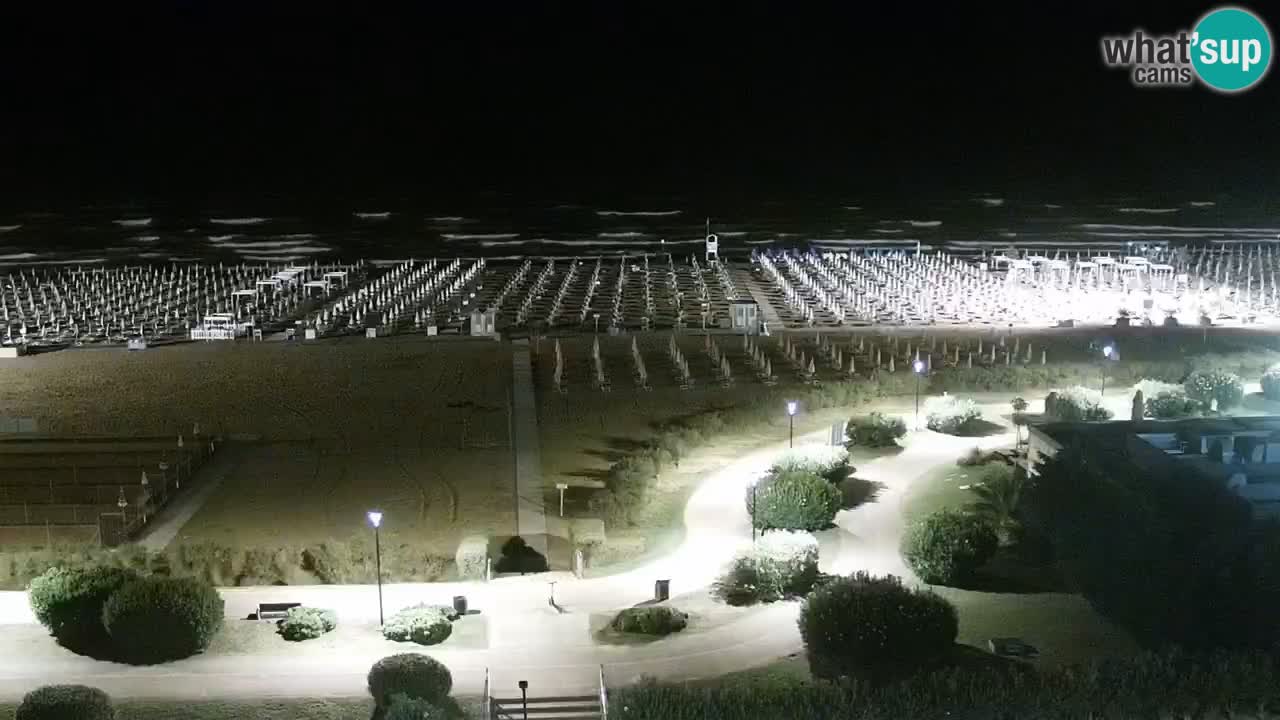 La spiaggia di Bibione webcam live e piazzale Zenit