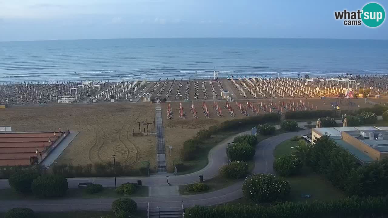 The beach of Bibione webcam – Italy
