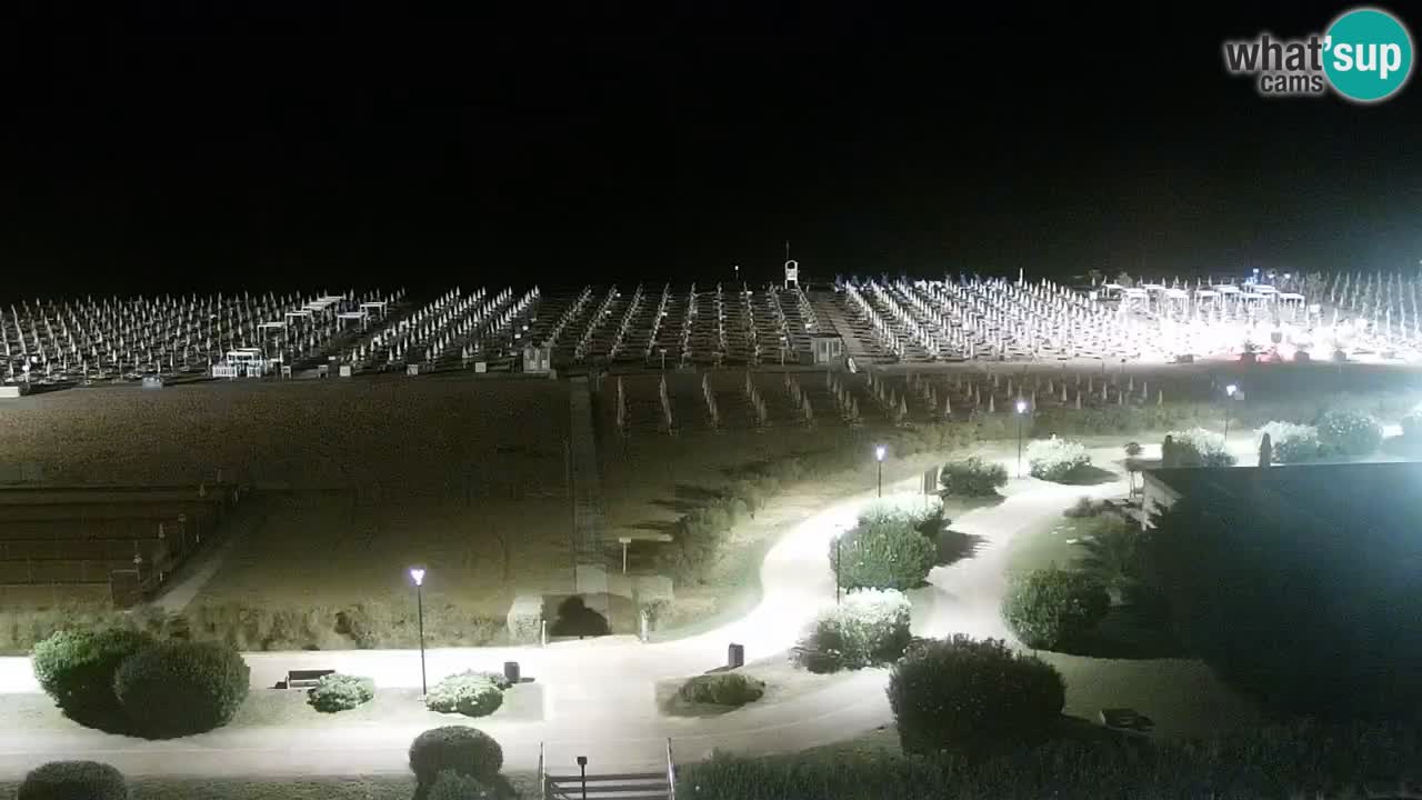 La spiaggia di Bibione webcam live e piazzale Zenit