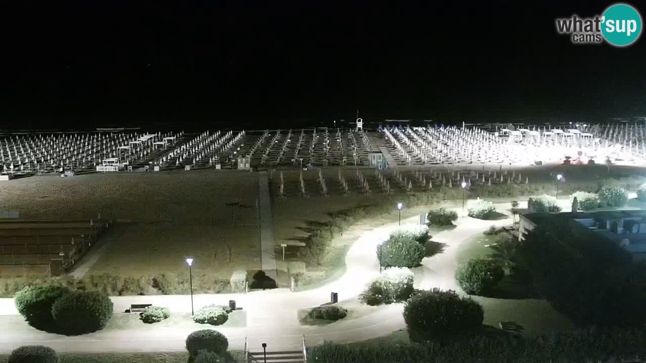 La spiaggia di Bibione webcam live e piazzale Zenit
