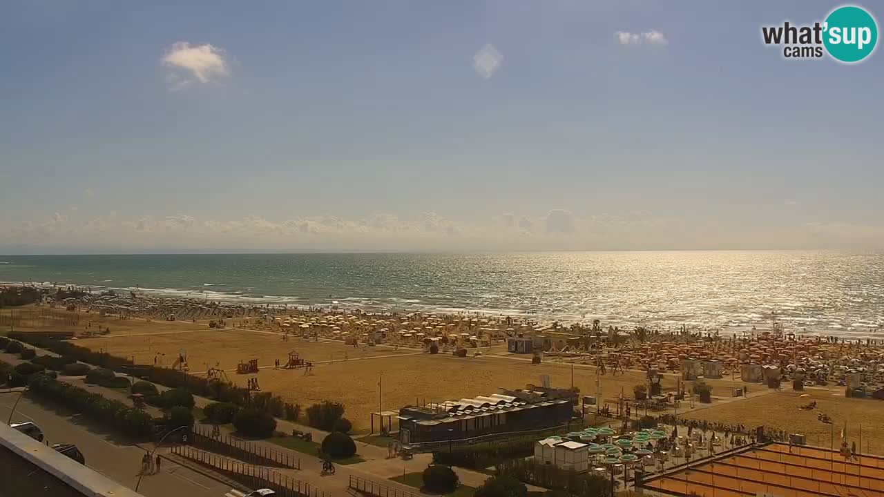 La camera en vivo de la playa de Bibione – Italia