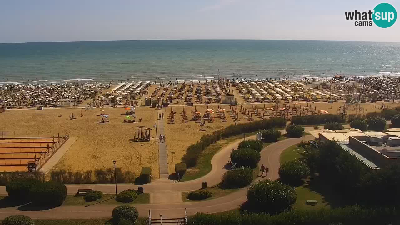 La camera en vivo de la playa de Bibione – Italia