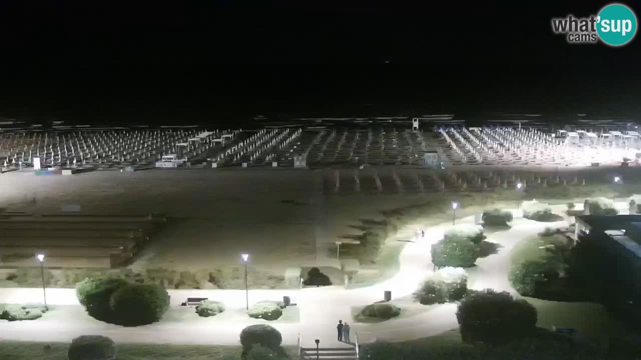 La spiaggia di Bibione webcam live e piazzale Zenit