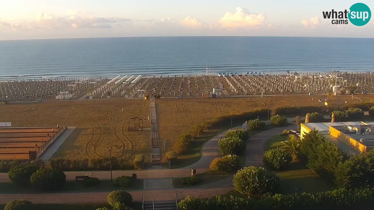 The beach of Bibione webcam – Italy