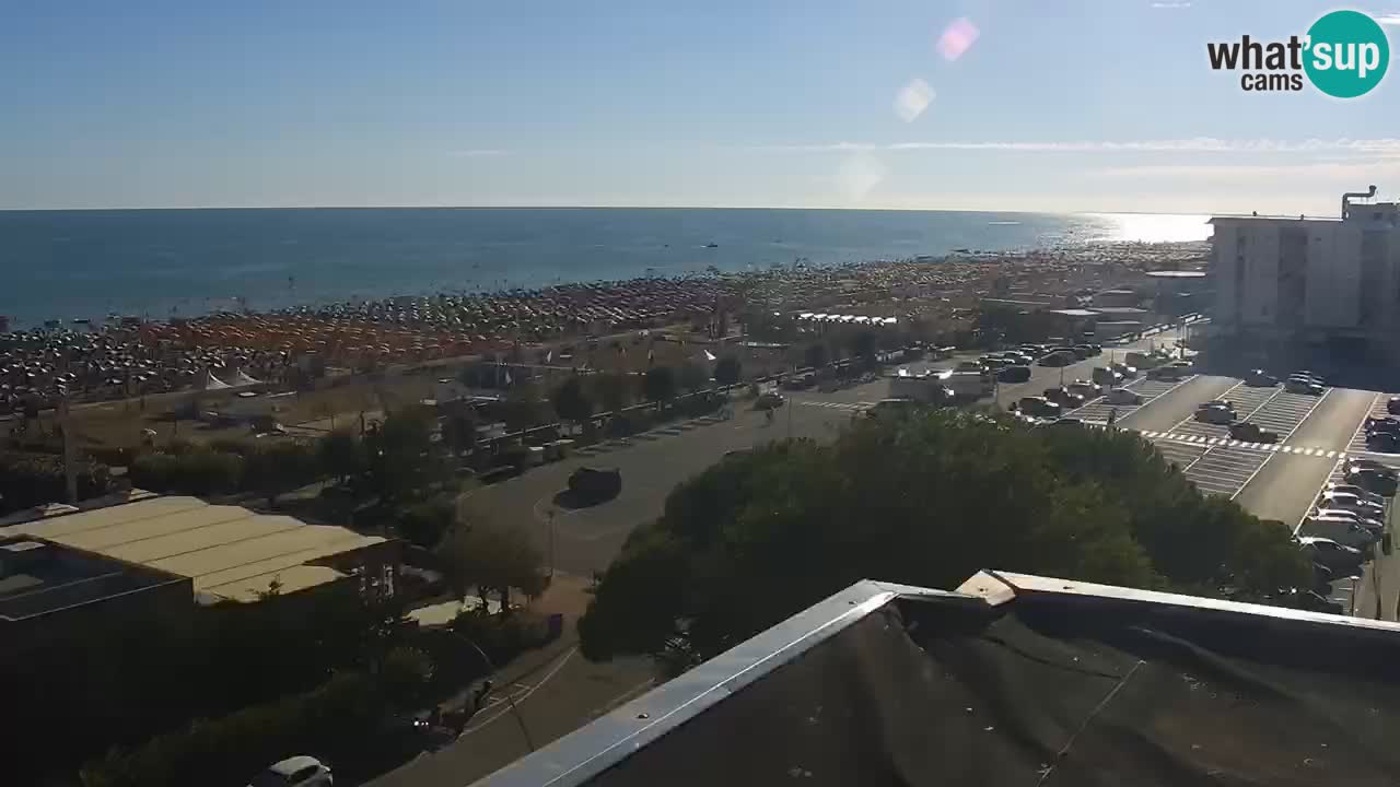 The beach of Bibione webcam – Italy