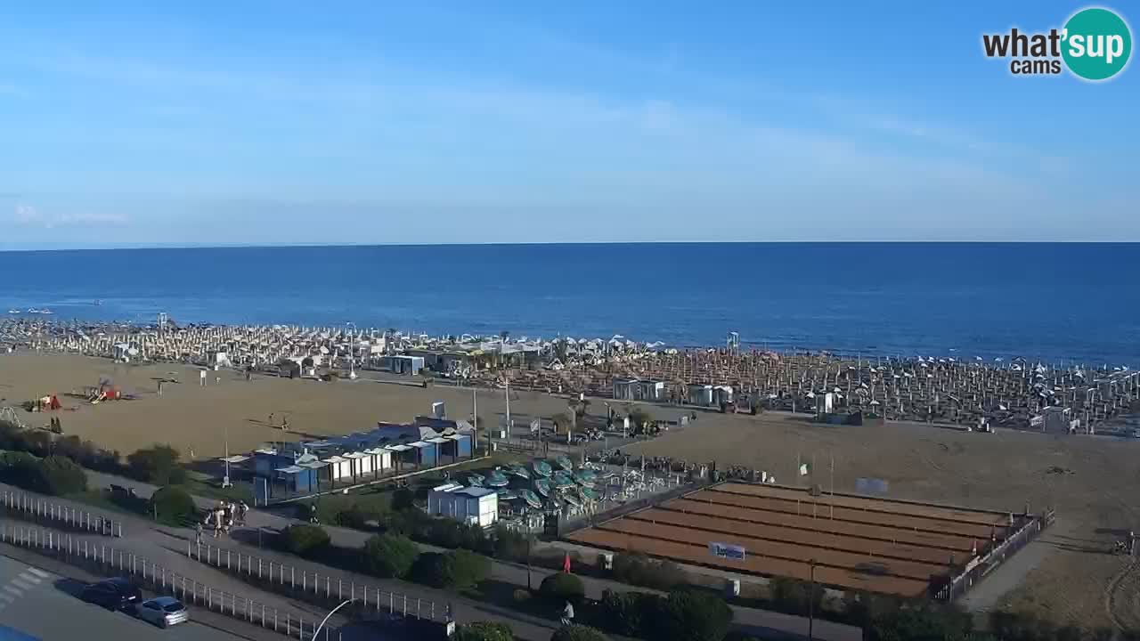 The beach of Bibione webcam – Italy