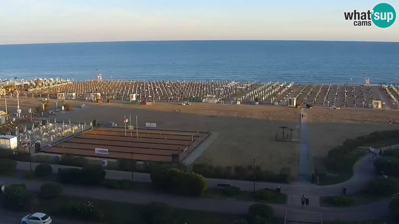 La camera en vivo de la playa de Bibione – Italia