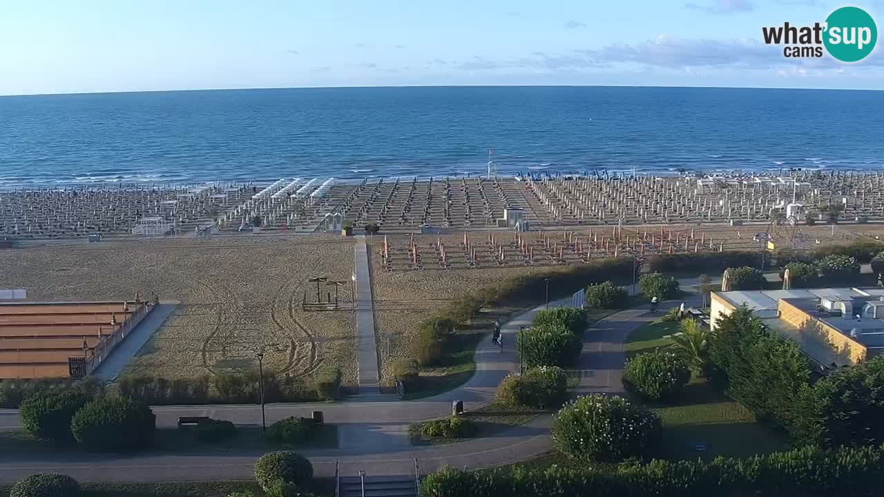 The beach of Bibione webcam – Italy