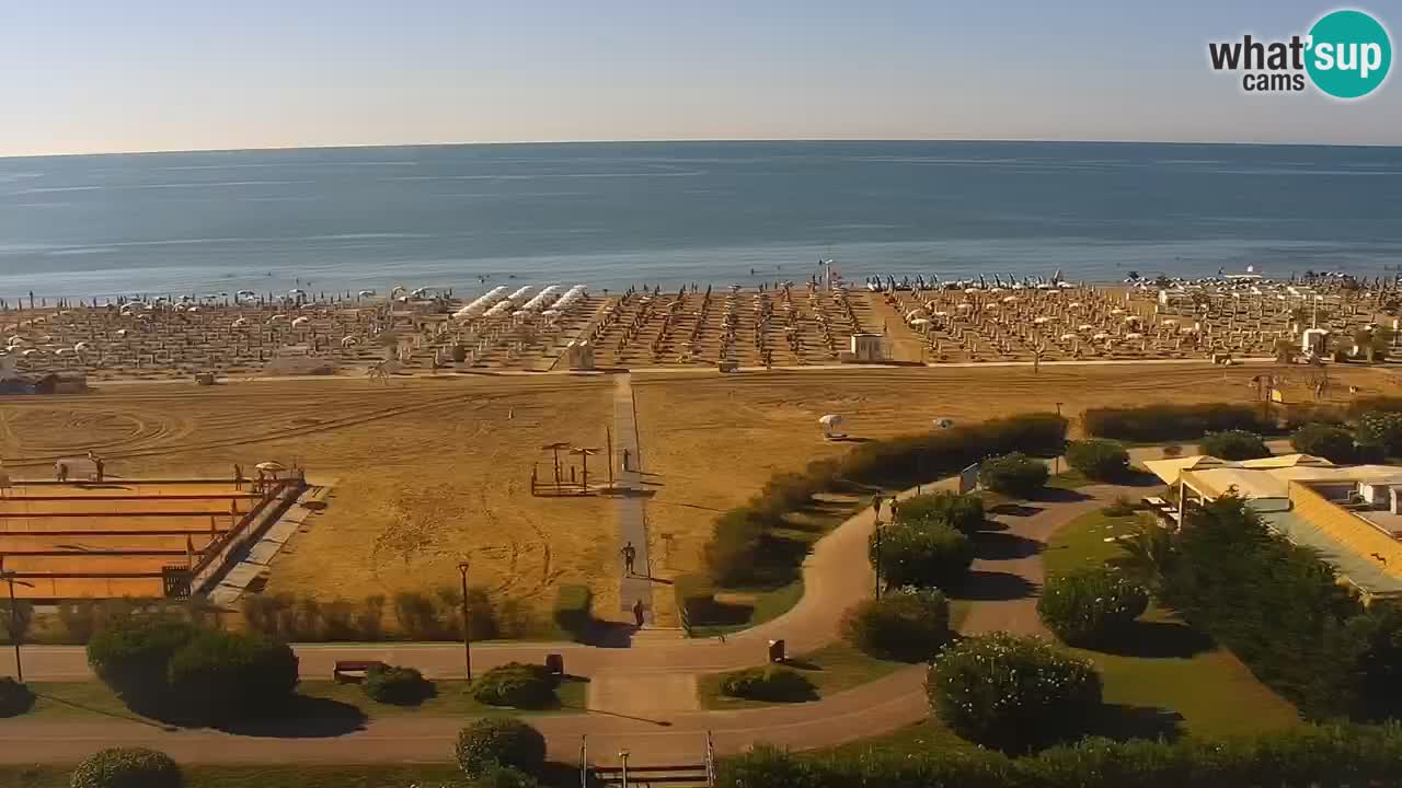The beach of Bibione webcam – Italy