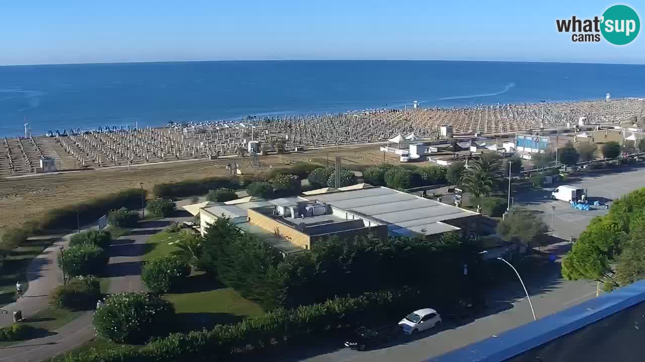 La spiaggia di Bibione webcam live e piazzale Zenit
