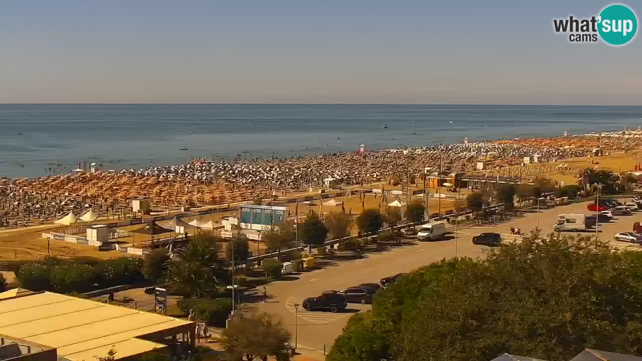 The beach of Bibione webcam – Italy