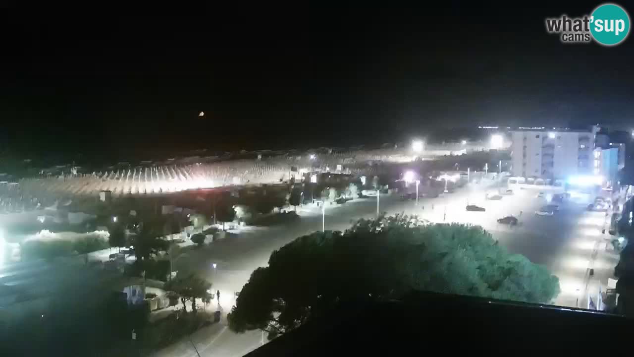The beach of Bibione webcam – Italy
