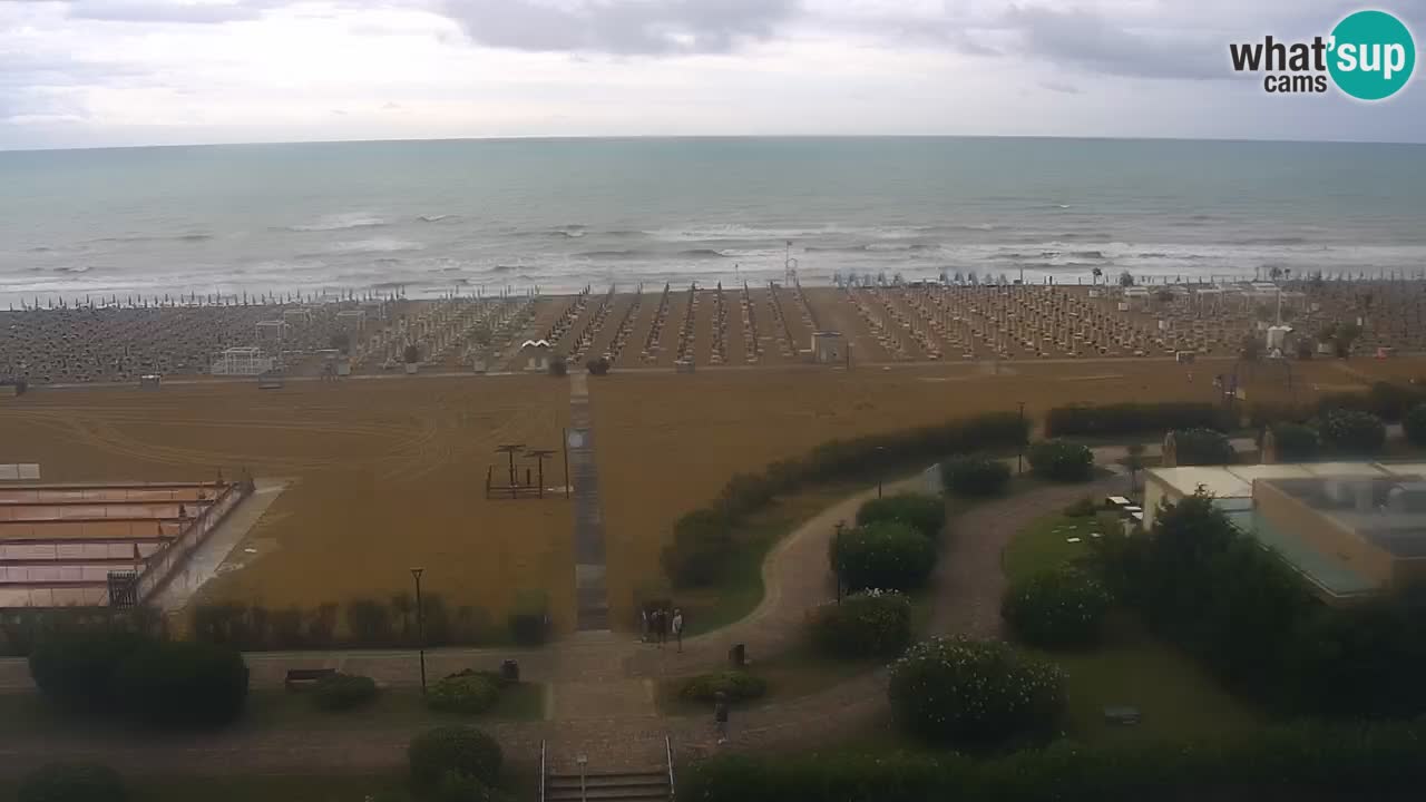 La spiaggia di Bibione webcam live e piazzale Zenit