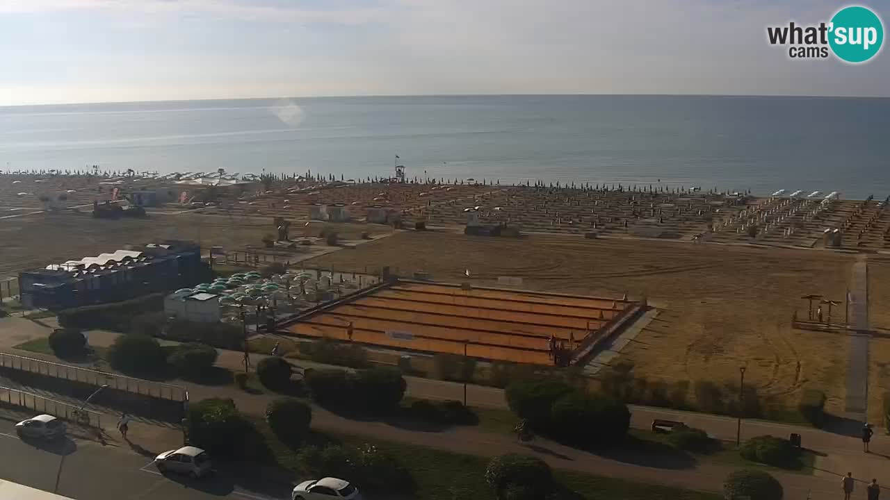 The beach of Bibione webcam – Italy