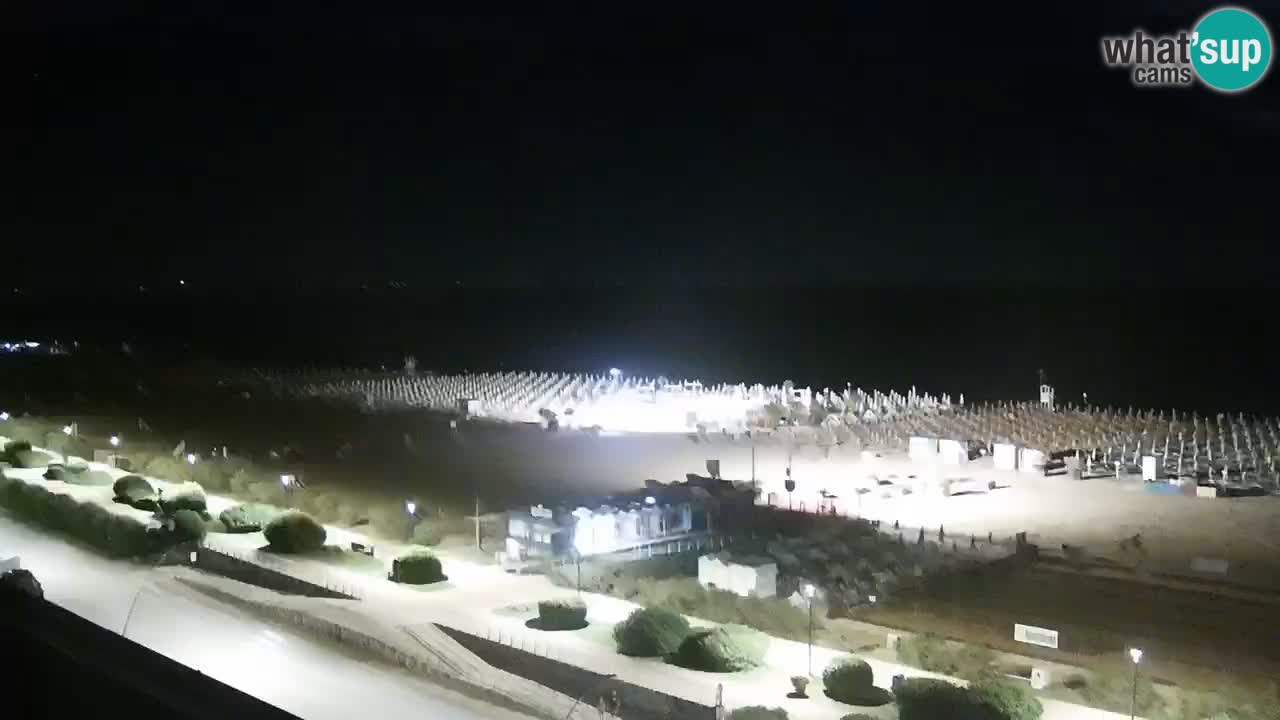 The beach of Bibione webcam – Italy