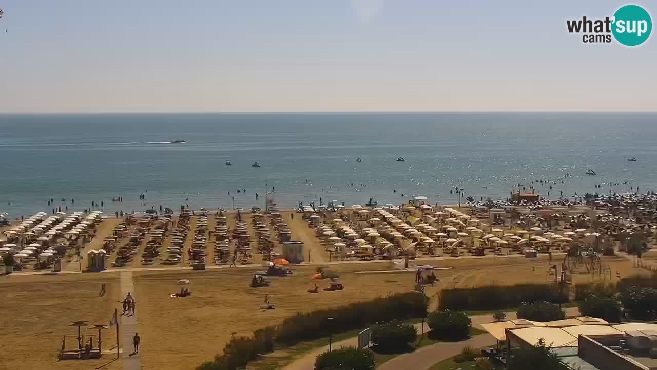 The beach of Bibione webcam – Italy