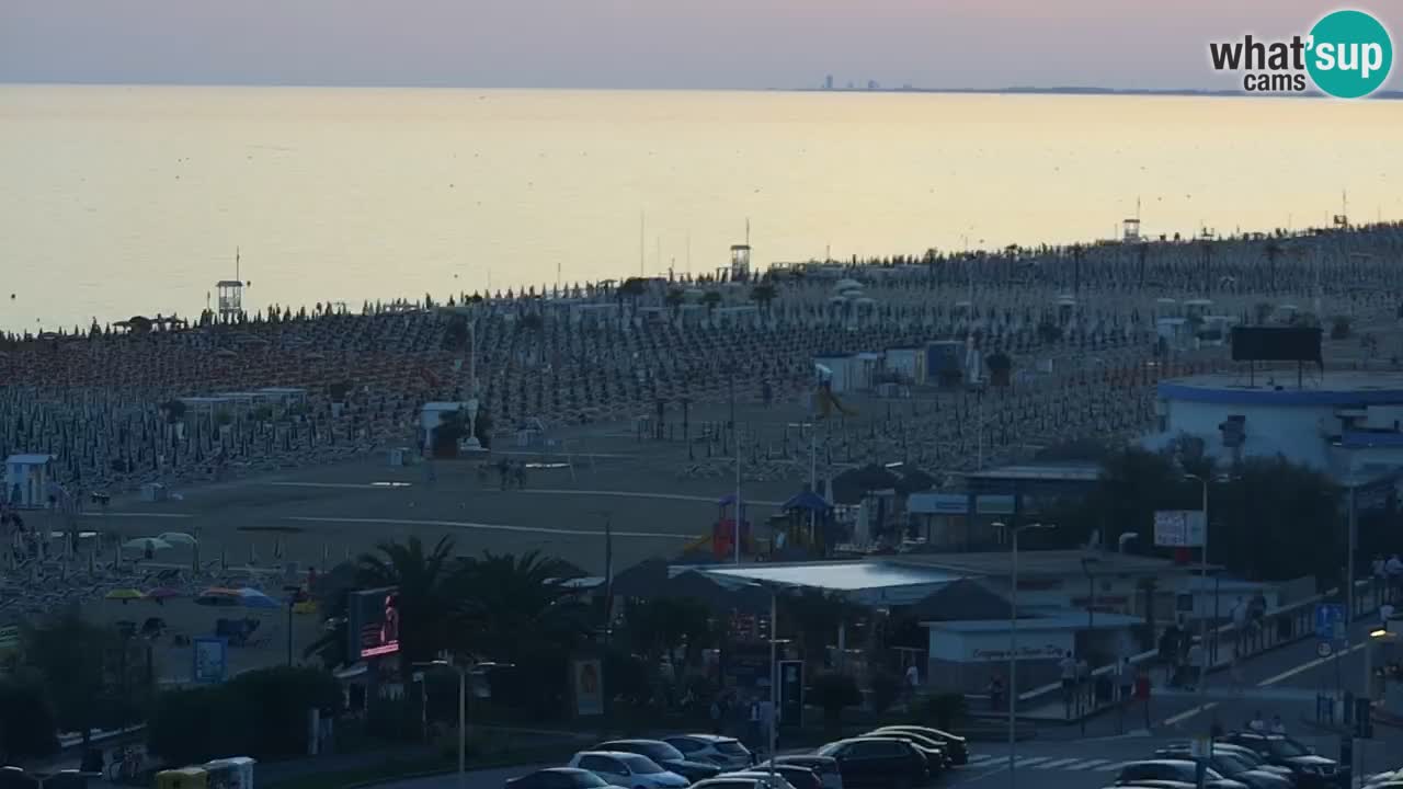 The beach of Bibione webcam – Italy