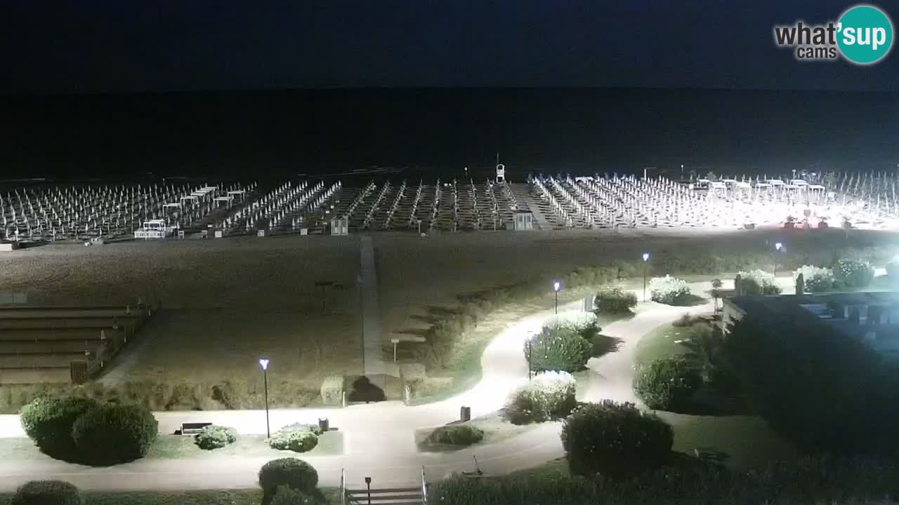 La spiaggia di Bibione webcam live e piazzale Zenit